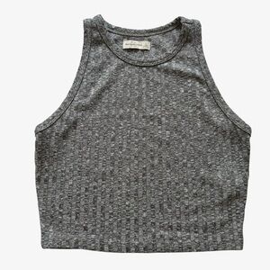 Abercrombie & Fitch Women's Gray Cropped Tank Size L